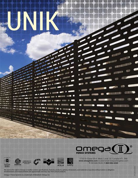 omega unik fence